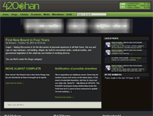 Tablet Screenshot of 420chan.org
